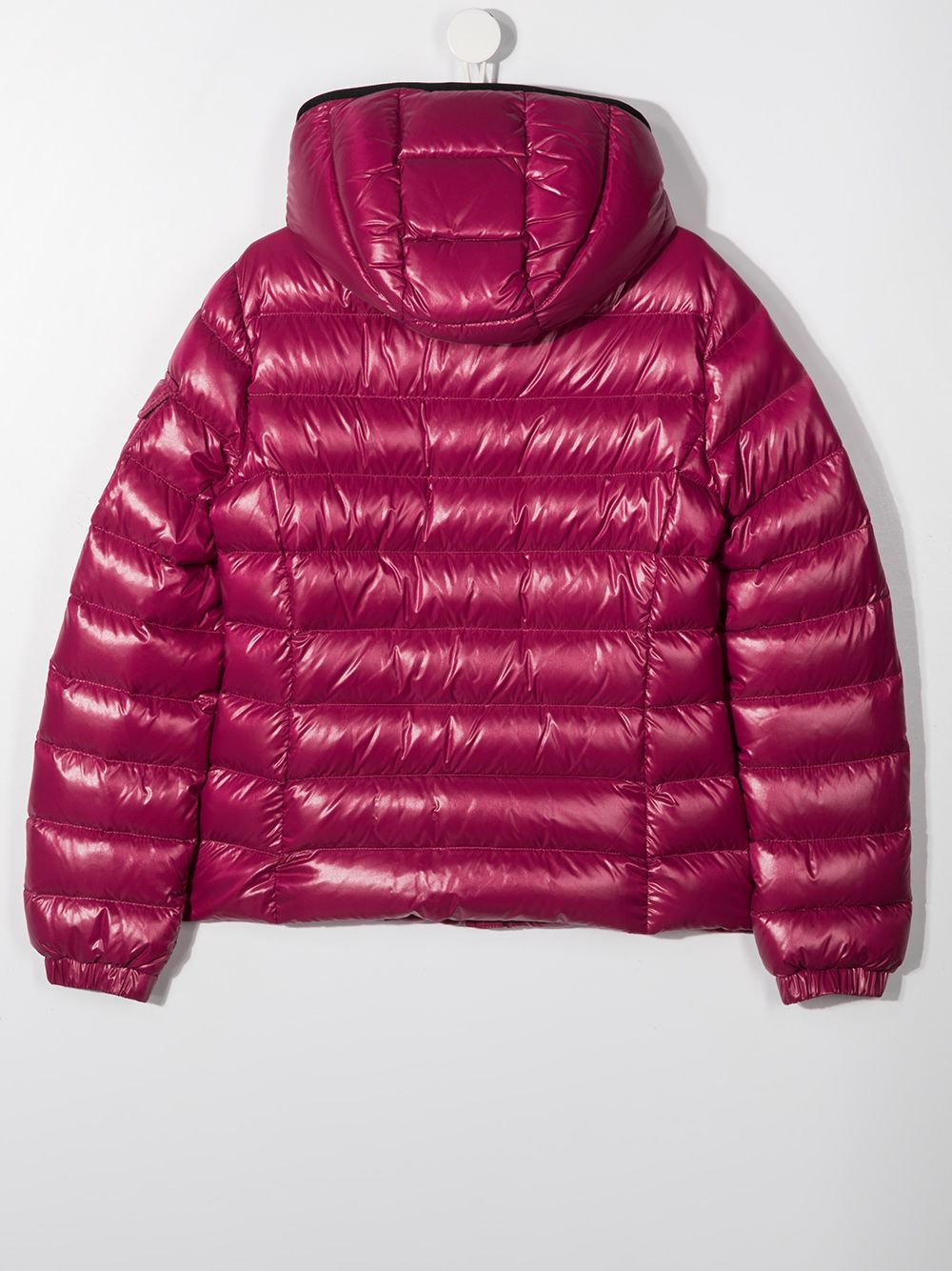 фото Moncler kids пуховик с эффектом металлик