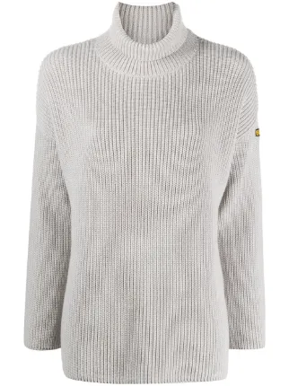 Shop Barbour purl-knit roll-neck jumper 