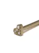Feidt Paris 18kt yellow gold Bo Mini Coeur diamond stud