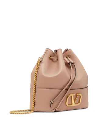 Valentino Garavani Vロゴ シグネチャー バケットバッグ | ピンク