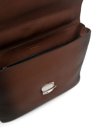 ombré-effect leather briefcase展示图