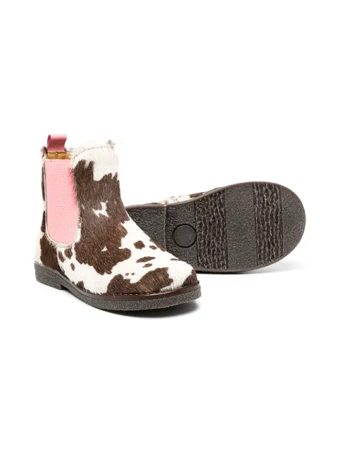 kids cow print shoes