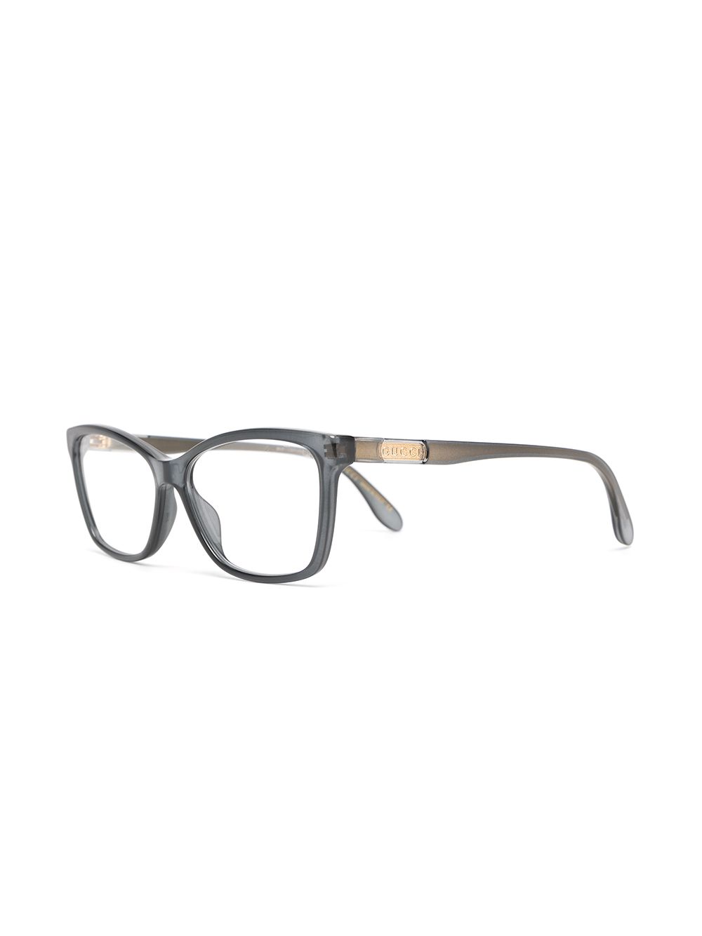 Gucci Eyewear Bril met rechthoekig montuur - Grijs