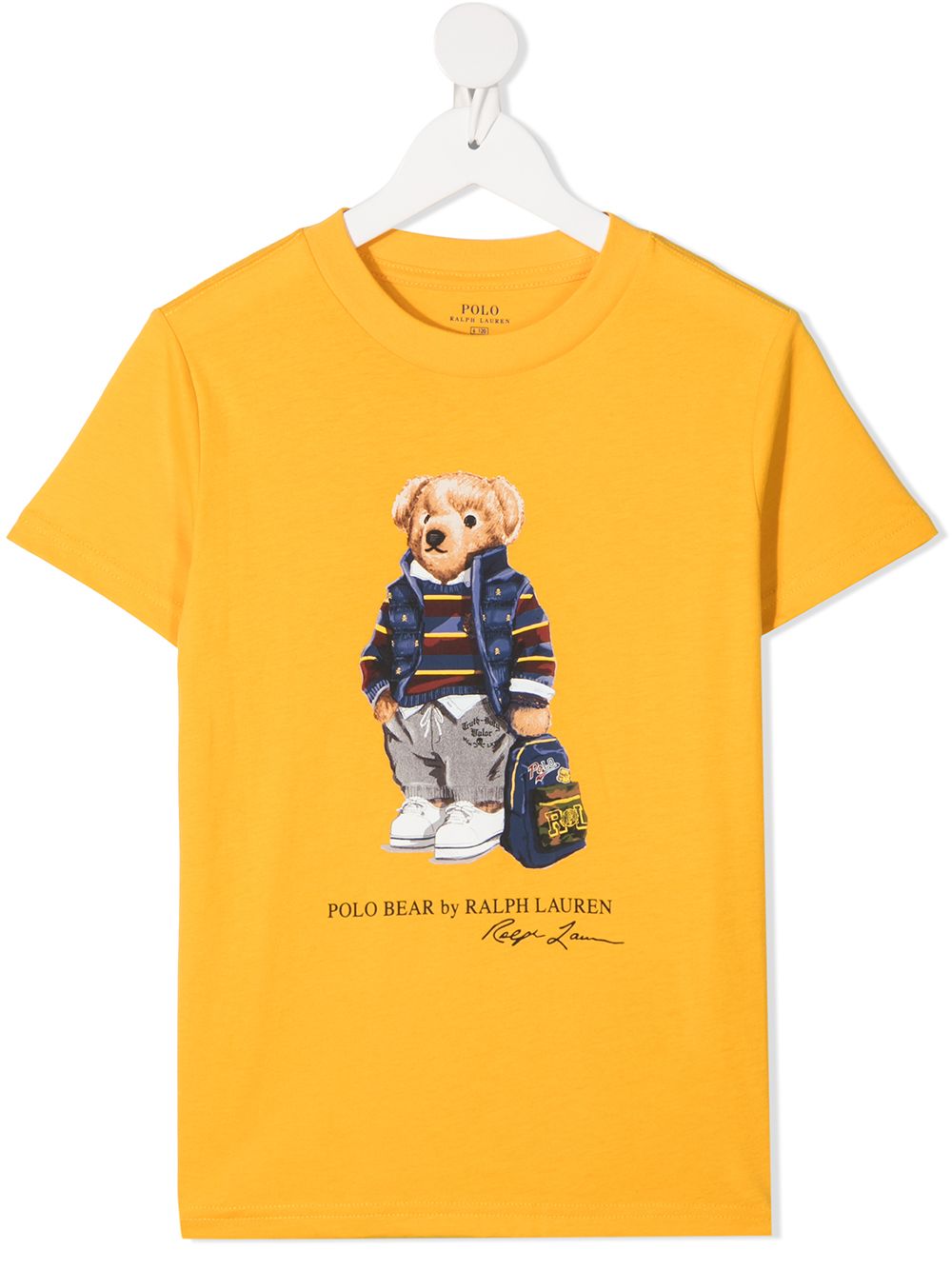 фото Ralph lauren kids футболка с принтом polo bear