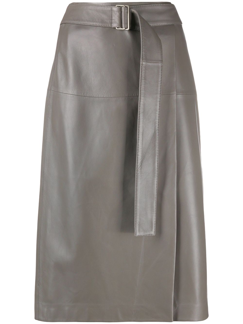 JOSEPH BELTED-WAIST A-LINE SKIRT