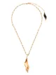 Image 1 of Chloé leaf pendant necklace