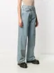 R13 wide leg crossover jeans