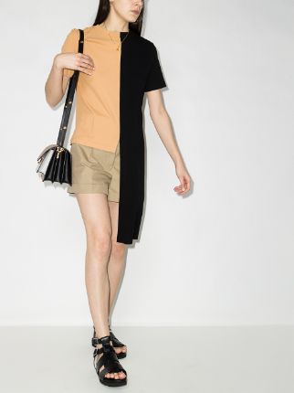 asymmetric colour block T-shirt展示图