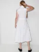 Rosetta Getty flared tie-waist midi dress