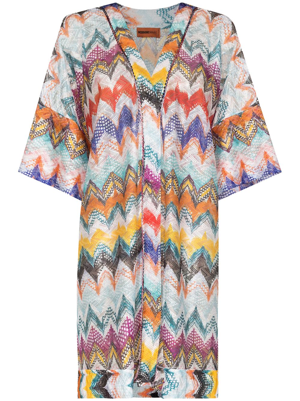 фото Missoni mare zigzag v-neck minidress