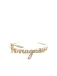 Image 1 of Salvatore Ferragamo cursive crystal-embellished bracelet