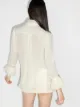 Khaite Nia keyhole-neck blouse