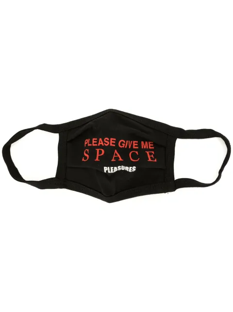 Pleasures Space print face mask