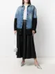 Image 2 of MM6 Maison Margiela two-tone denim shirt jacket