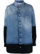 Image 1 of MM6 Maison Margiela two-tone denim shirt jacket