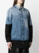 MM6 Maison Margiela two-tone denim shirt jacket