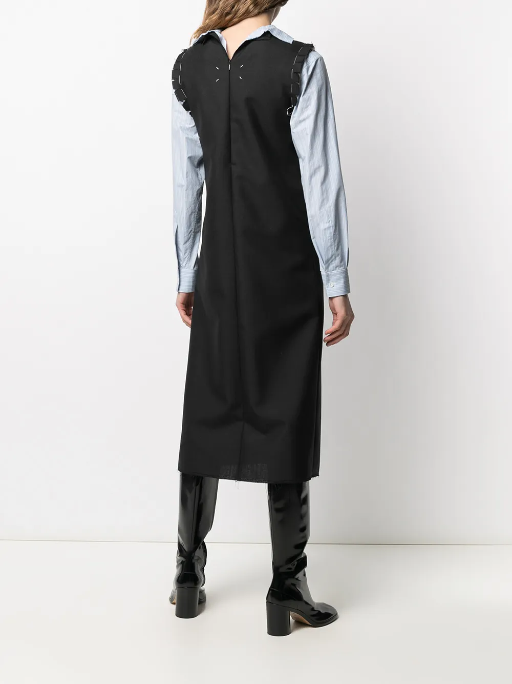 Maison Margiela Multi-panel Design Dress In Black | ModeSens