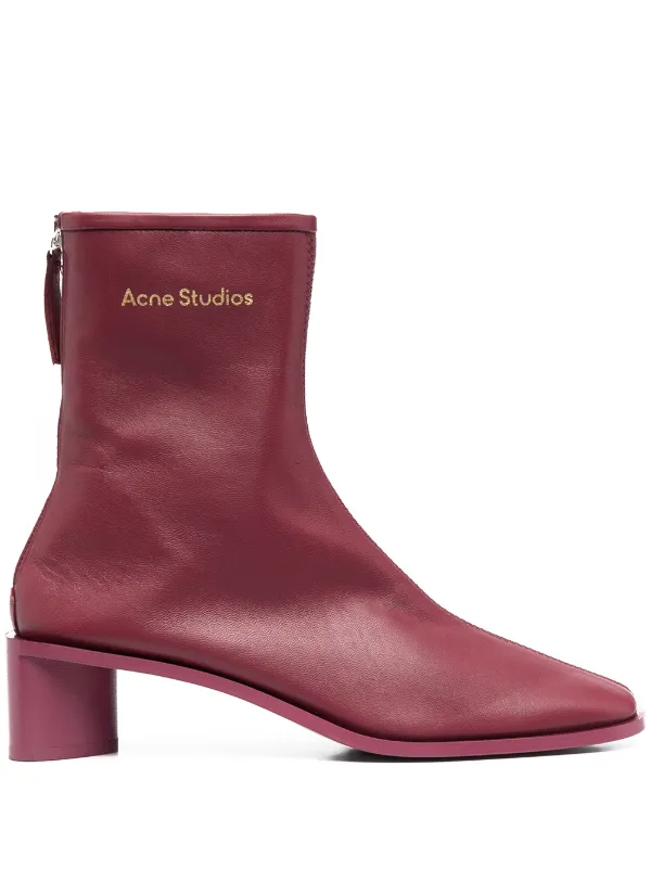 acne branded ankle boots