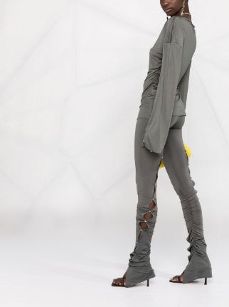 button-embellished skinny trousers展示图