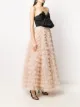 RED Valentino bow-detail tiered tulle gown