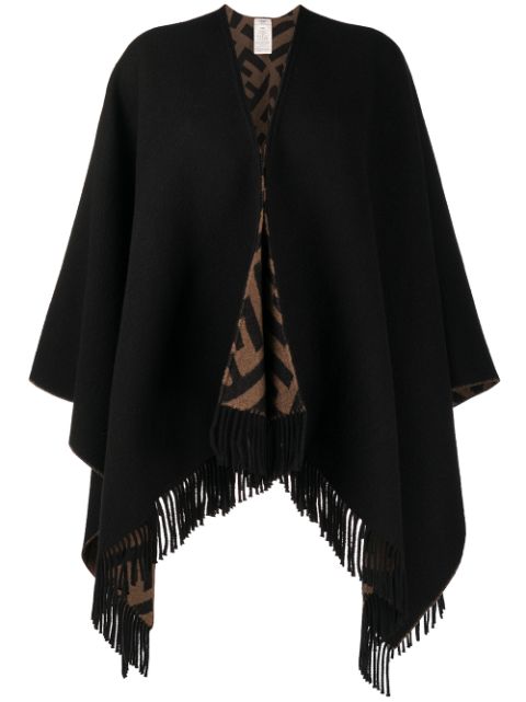 FENDI monogram pattern cape