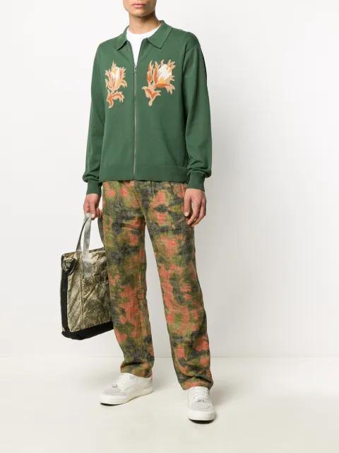 Shop orange \u0026 green Stussy reverse 