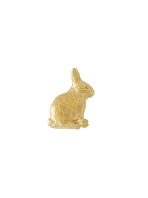Alex Monroe 18kt yellow gold Teeny Tiny Sitting Bunny stud single earring
