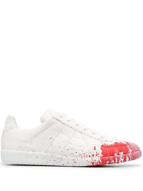 Maison Margiela кеды Replica с эффектом разбрызганной краски