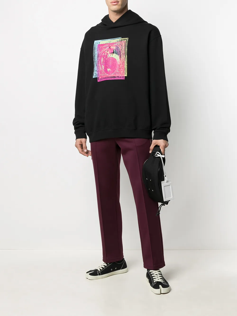 Maison Margiela Heuptas met logo - Zwart