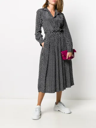 pleated polka dot skirt展示图