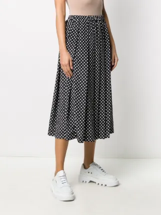 pleated polka dot skirt展示图