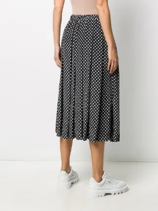 pleated polka dot skirt展示图