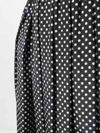 pleated polka dot skirt展示图