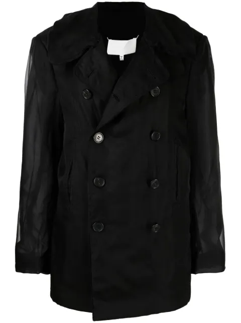 Maison Margiela double-breasted organza jacket