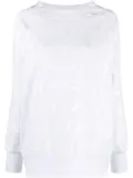 Maison Margiela tape print sweatshirt - White