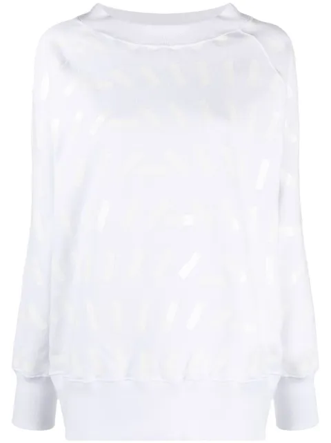 Maison Margiela tape print sweatshirt