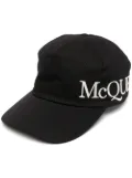 Alexander McQueen logo embroidered cap - Black