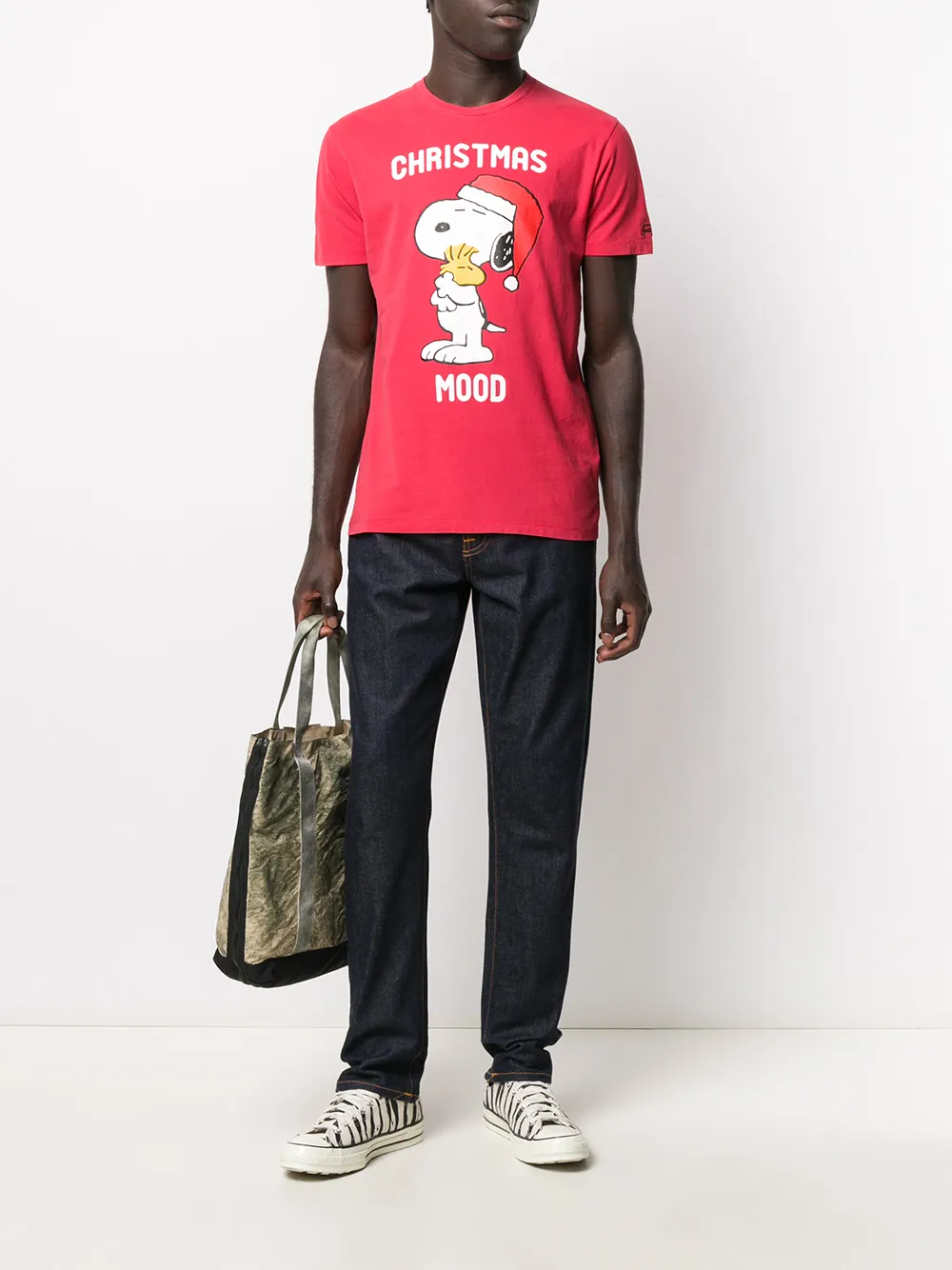 MC2 Saint Barth T-shirt met print - Rood