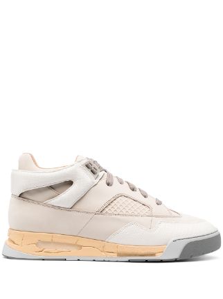 Maison margiela discount panelled high-top sneakers