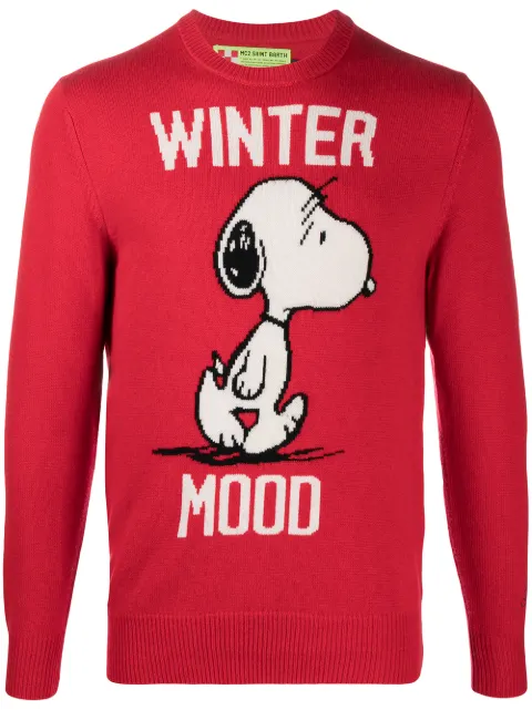 MC2 Saint Barth Snoopy festive intarsia-knit jumper