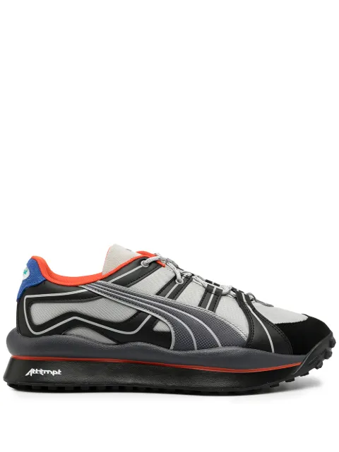 Puma X Attempt Style Rider Sneakers In Black,grey,red | ModeSens