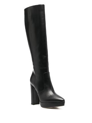 block-heel knee length boots展示图