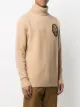 Balmain knitted logo-patch jumper
