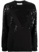 Image 1 of Valentino sequin VLOGO sweatshirt