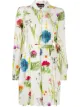 Image 1 of Boutique Moschino long-sleeve photographic-floral shirt dress