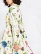 Boutique Moschino long-sleeve photographic-floral shirt dress