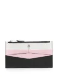 Alexander McQueen colour block zip wallet - Black