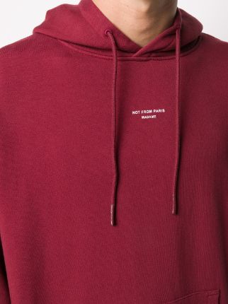 slogan-print cotton hoodie展示图