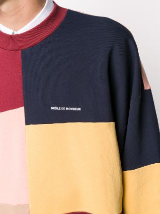 colour-block cotton sweatshirt展示图