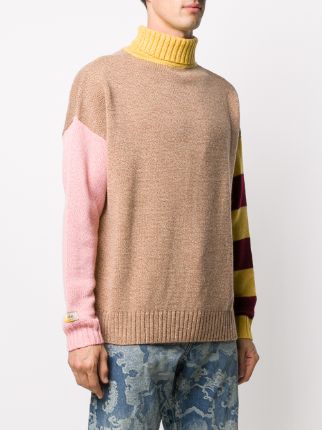 colour-block knit jumper展示图